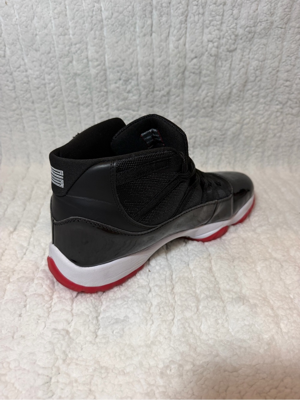 Air Jordan 11 Retro “Bred” (Black/Varsity Red-White), Men’s Size 13 - Picture 7 of 9